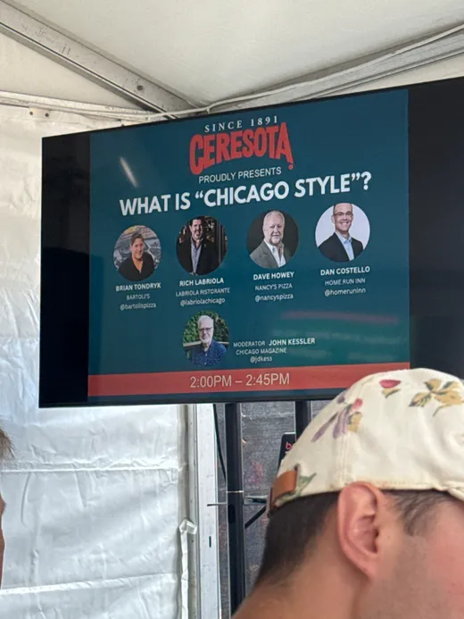 A conference screen asking the real question: What is "Chicago style"?